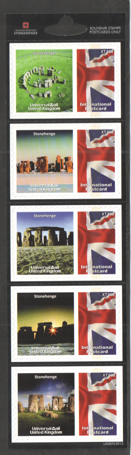 (image for) UK0074 Stonehenge Universal Mail Stamps Dated: 07/13
